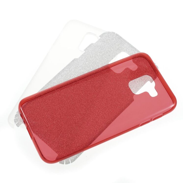 Силиконовый (TPU) чехол UniCase Glitter Cover для Samsung Galaxy J6 2018 (J600) - Red: фото 4 из 4