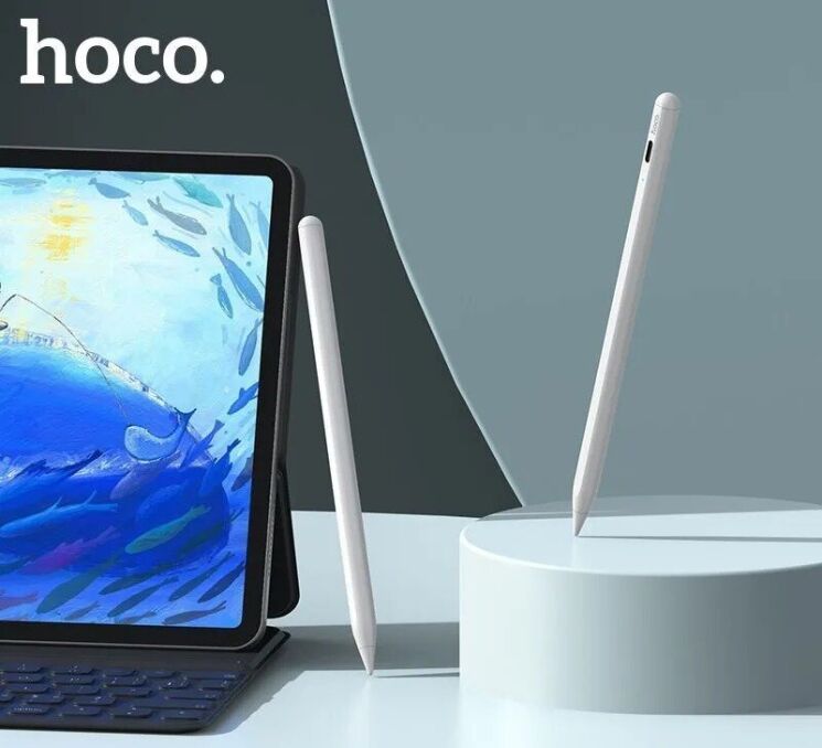 Стилус Hoco GM109 Universal Capacitive Pen - White: фото 8 з 15