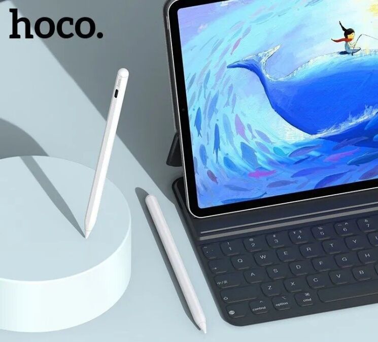 Стилус Hoco GM109 Universal Capacitive Pen - White: фото 11 з 15