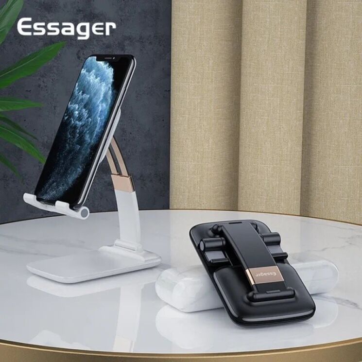 Универсальная подставка ESSAGER Knight Stand для смартфонов и планшетов (EZJZM-QSSJ01) - Black (981996B) Универсальная подставка ESSAGER Knight Stand для смартфонов и планшетов (EZJZM-QSSJ01) - Black: фото 2 из 5