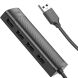 USB HUB HOCO HB41 Easy safety USB to 4USB 2.0 (1.2m) - Black (896362B). Фото 3 из 7