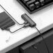 USB HUB HOCO HB41 Easy safety USB to 4USB 2.0 (1.2m) - Black (896362B). Фото 7 из 7