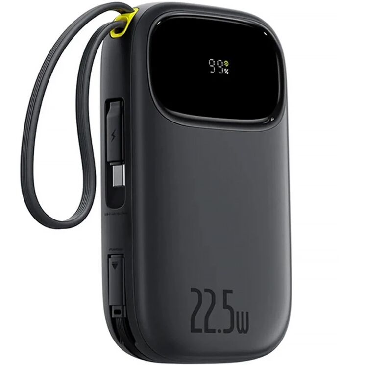Зовнішній акумулятор Baseus EnerFill FC31 22.5W (10000mAh) + кабель Type-C + Lightning (PPQD3) - Cosmic Black: фото 2 з 17