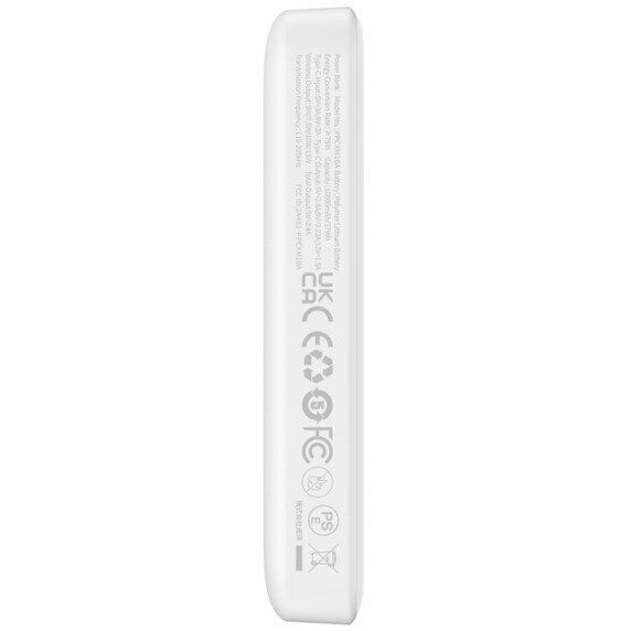 Зовнішній акумулятор Baseus Magnetic Mini Air 20W (10000mAh) P10059001313 - Stellar White: фото 9 з 33