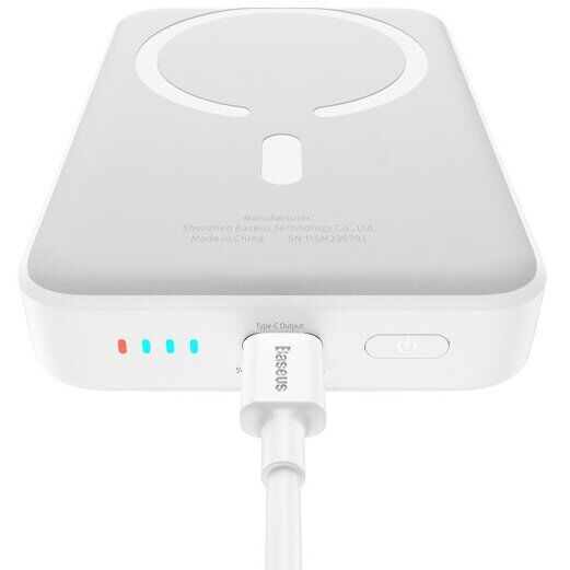 Зовнішній акумулятор Baseus Magnetic Mini Air 20W (10000mAh) P10059001313 - Stellar White: фото 3 з 33