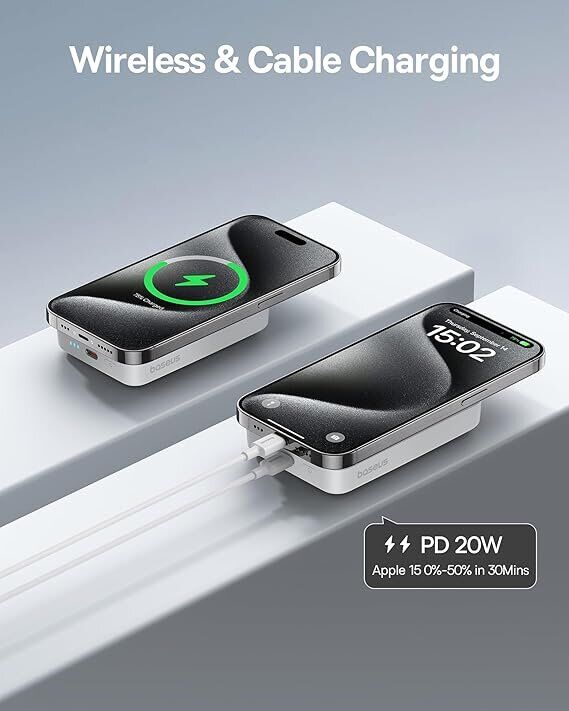 Зовнішній акумулятор Baseus Magnetic Mini Air 20W (10000mAh) P10059001313 - Cluster Black: фото 19 з 33