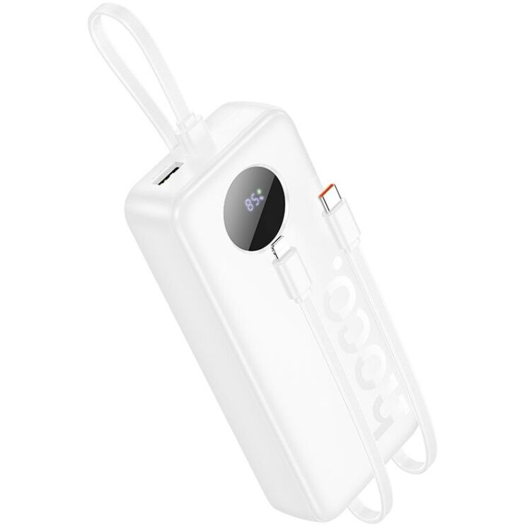 Зовнішній акумулятор Hoco J132A Sabio 22.5W+PD20W (20000mAh) - White: фото 3 з 6