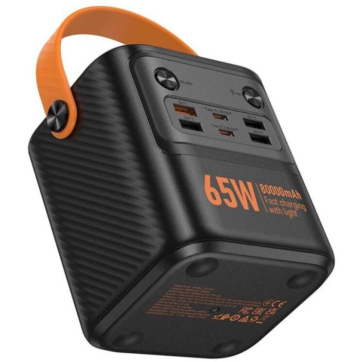 Зовнішній акумулятор Hoco J152 Pro PD65W (80000mAh) - Black: фото 4 з 9