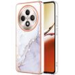 Захисний чохол Deexe Marble Case для OPPO Reno 12 F/FS - White (360131W)