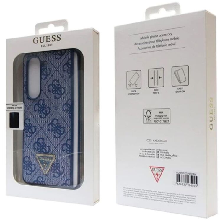 Защитный чехол Guess Leather Triangle для Samsung Galaxy Fold 5 - Blue: фото 7 из 7
