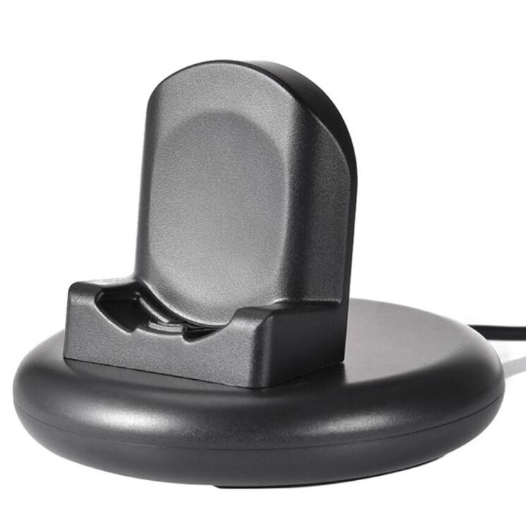 Зарядний пристрій Deexe Wireless Charging Dock для Samsung Galaxy Watch Active / Active 2 / Galaxy Watch 3 / Galaxy Watch 4 - Black: фото 1 з 12