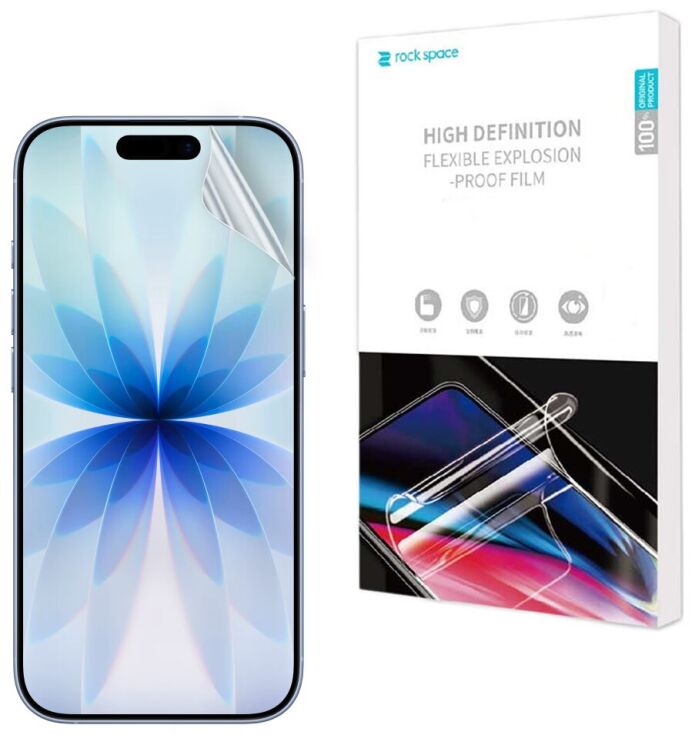 Захисна плівка на екран RockSpace Explosion-Proof SuperClear для Apple iPhone 17: фото 1 з 10