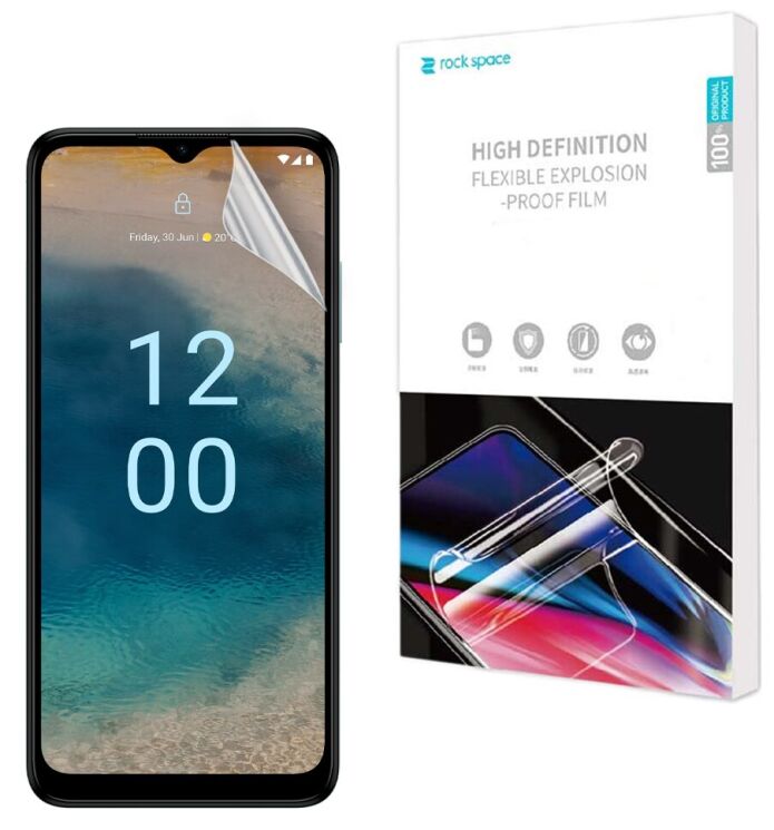 Защитная пленка на экран RockSpace Explosion-Proof SuperClear для Nokia G22: фото 1 из 10