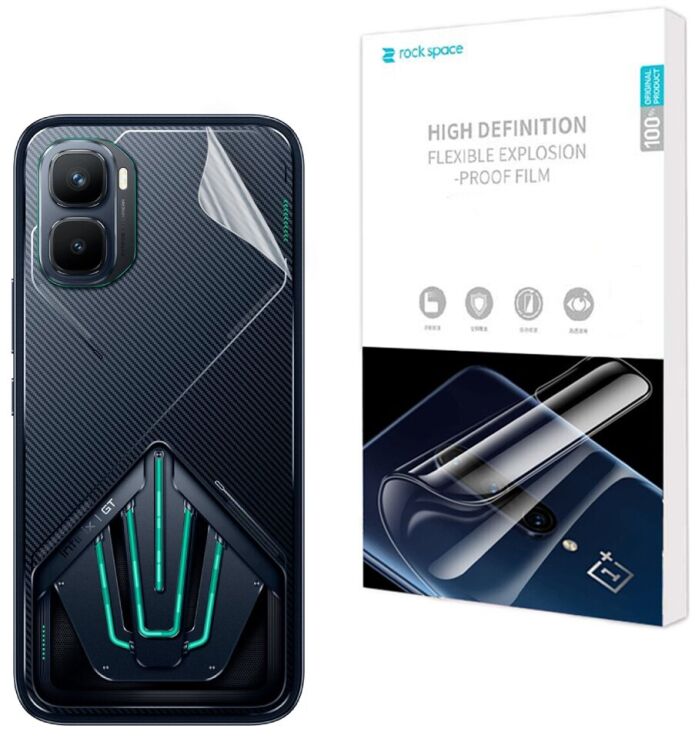 Защитная пленка на заднюю панель RockSpace Explosion-Proof SuperClear для Infinix GT 50 Pro (422405) Защитная пленка на заднюю панель RockSpace Explosion-Proof SuperClear для Infinix GT 50 Pro: фото 1 из 9