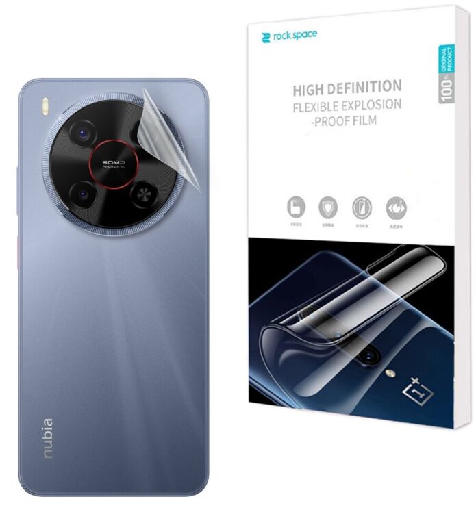 Захисна плівка на задню панель RockSpace Explosion-Proof SuperClear для ZTE Nubia V70 Max: фото 1 з 1