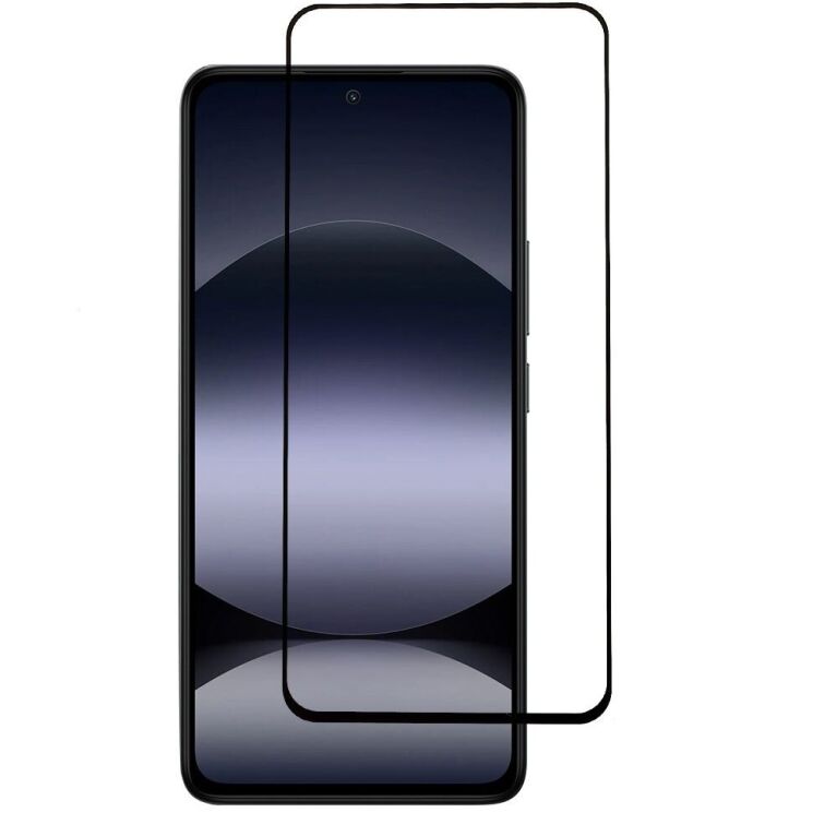 Захисне скло Deexe Full Glue Coverage для Xiaomi Redmi Note 14 4G - Black: фото 1 з 8