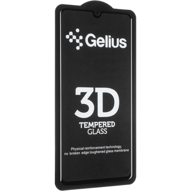 Защитное стекло Gelius Pro 3D Full Glue для Samsung Galaxy A41 (A415) + ГЕЛЬ - Black: фото 3 из 6