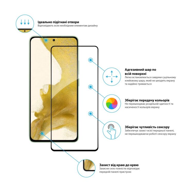 Защитное стекло Global Full Glue для Xiaomi Redmi Note 13 - Black: фото 3 из 4