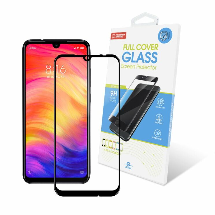 Защитное стекло Global Full Glue для Xiaomi Redmi Note 7 - Black: фото 1 из 3