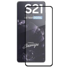 Захисне скло HAT PRINCE Full Glue Cover для Samsung Galaxy S21 (G991) - Black: фото 1 з 9