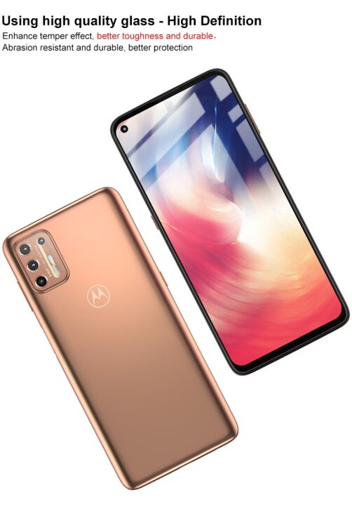 Защитное стекло IMAK 5D Pro+ Full Glue для Motorola Moto G9 Plus - Black: фото 6 из 10