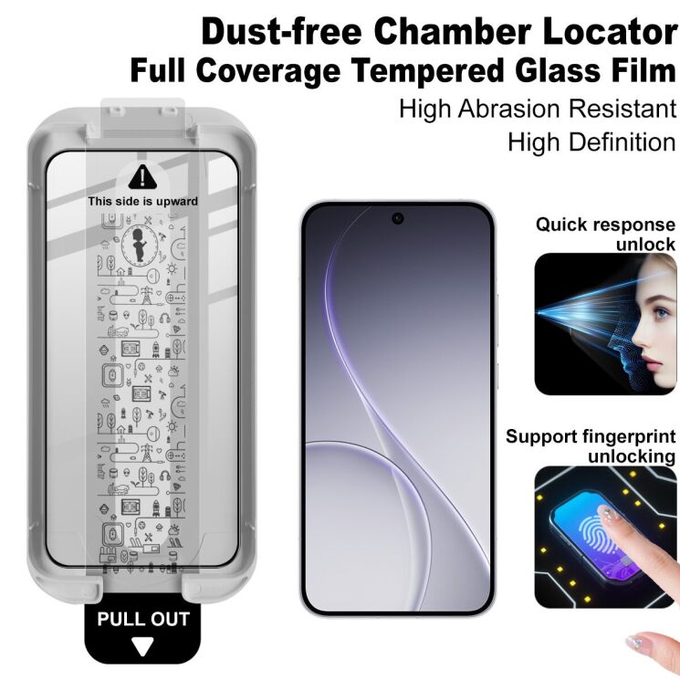 Защитное стекло IMAK Easy Install Full Glue для OPPO Reno 15 - Black: фото 3 из 9