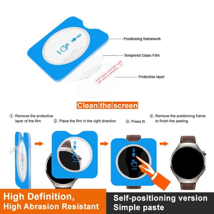 Защитное стекло IMAK Tempered Glass для Samsung Galaxy Watch Ultra (47mm): фото 7 из 9