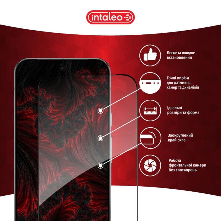 Захисне скло Intaleo Full Glue для Google Pixel 10a - Black: фото 3 з 8