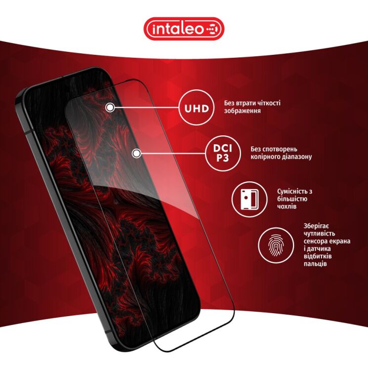 Захисне скло Intaleo Full Glue для Google Pixel 10a - Black: фото 4 з 8