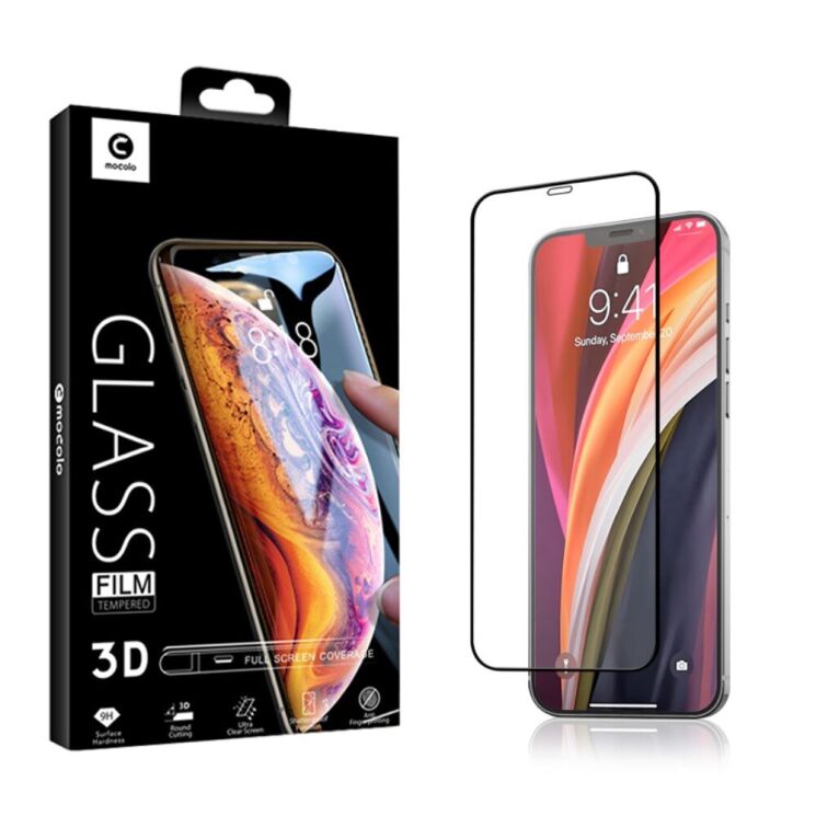 Захисне скло MOCOLO 3D Full Glue для Apple iPhone 12 Pro Max - Black: фото 6 з 6