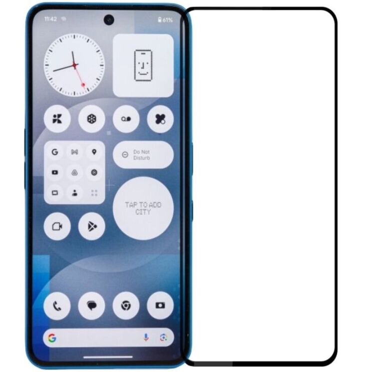 Защитное стекло MOFI Full Glue Protect для Nothing Phone (3a) / Phone (3a) Pro - Black: фото 1 из 10