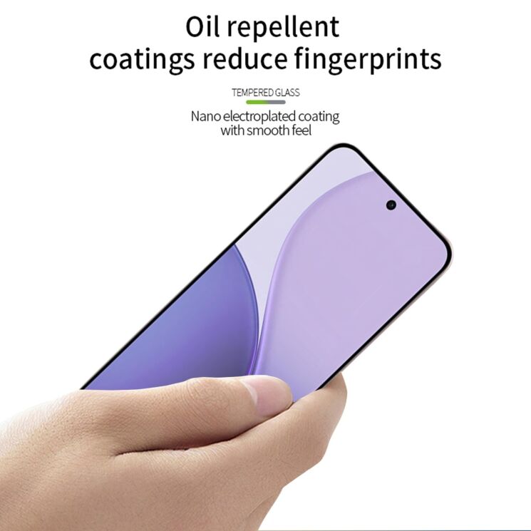 Захисне скло MOFI Full Glue Protect для OPPO Reno 14 F/FS - Black: фото 5 з 9