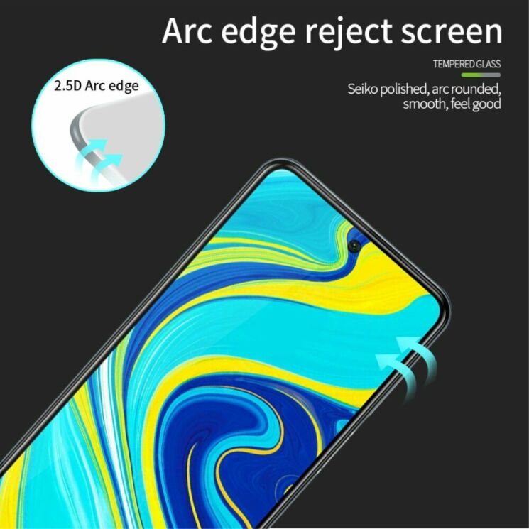 Защитное стекло MOFI Full Glue Protect для Xiaomi Redmi Note 9 / Redmi 10X - Black: фото 6 из 15