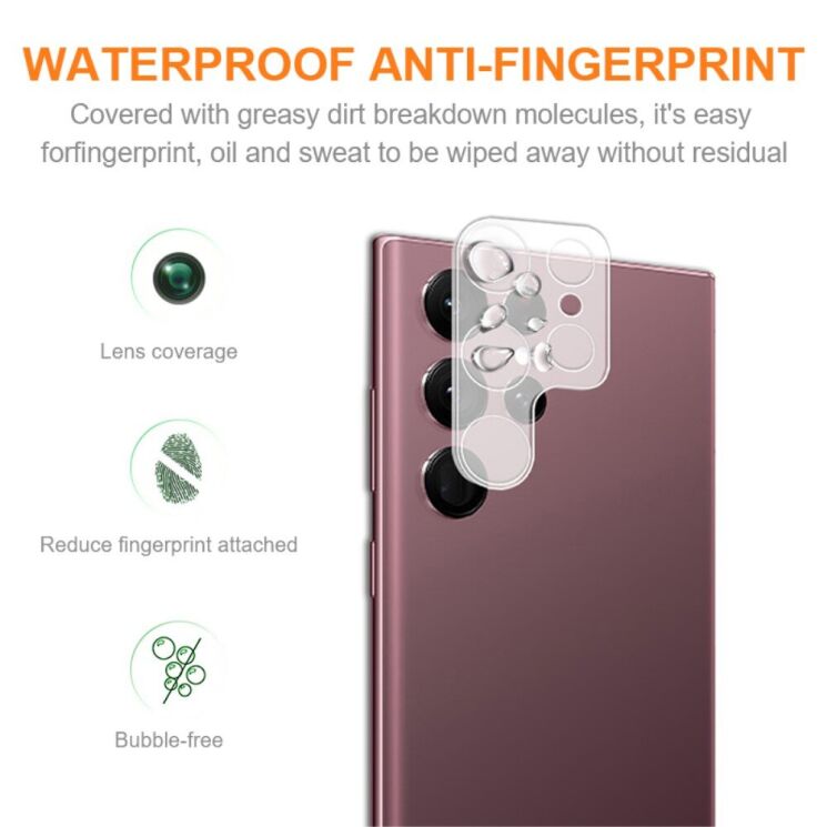 Захисне скло на камеру AMORUS Lens Protector для Samsung Galaxy S24 Ultra (S928) - Transparent: фото 2 з 7