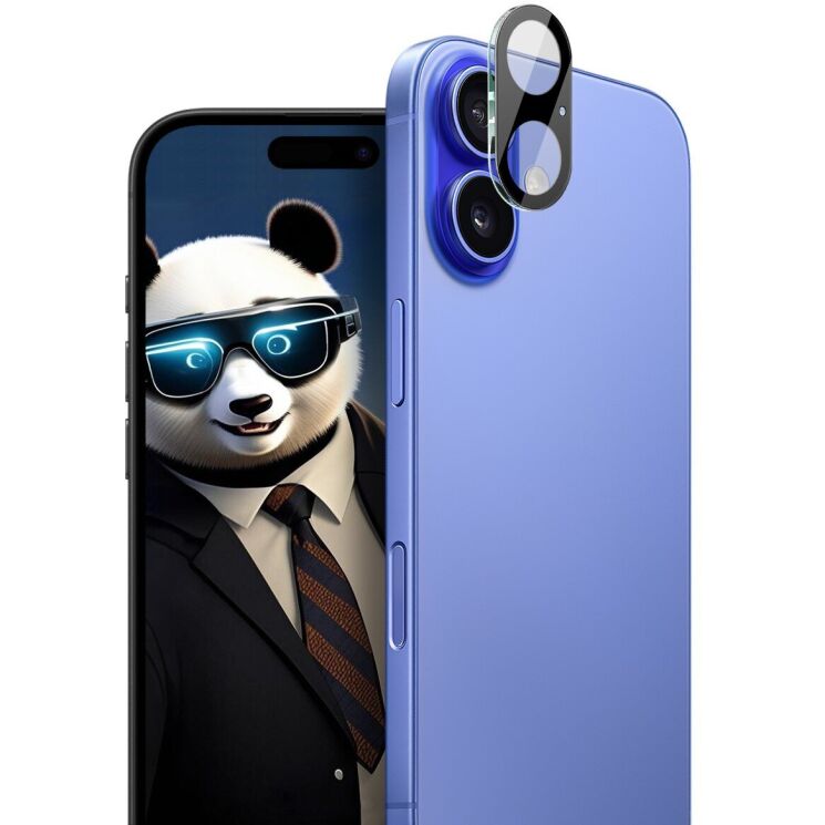 Защитное стекло на камеру IMAK Black Glass Lens для Apple iPhone 17 - Black: фото 1 из 6