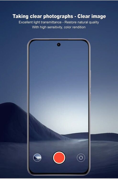 Защитное стекло на камеру IMAK Black Glass Lens для Motorola Edge 50 Fusion - Black: фото 6 из 9