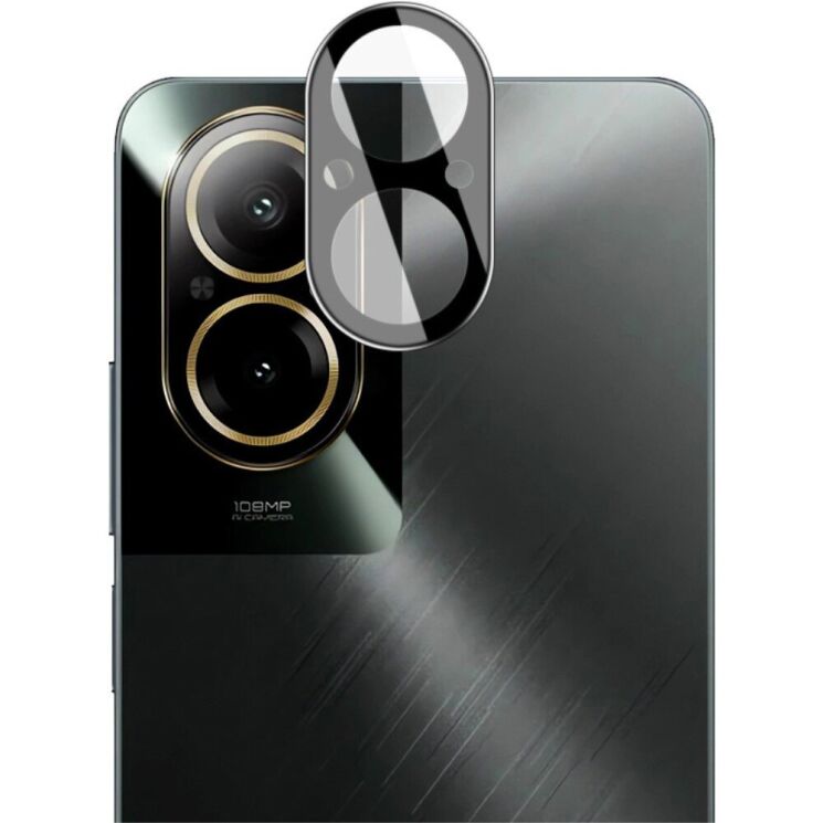 Защитное стекло на камеру IMAK Black Glass Lens для Realme C67 - Black: фото 3 из 10