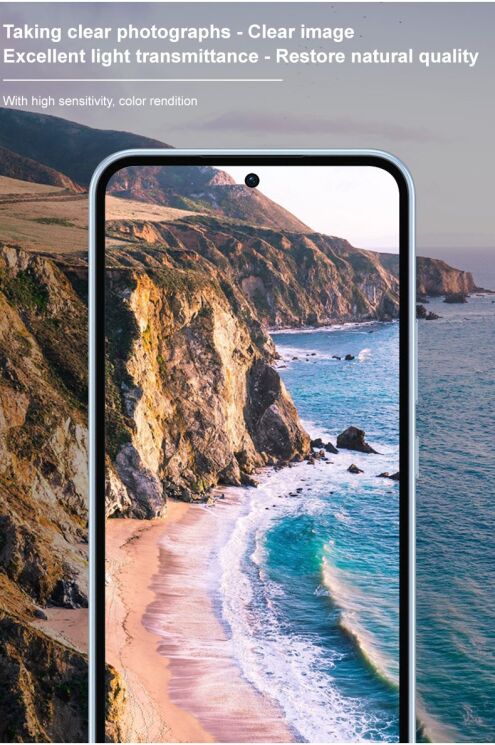 Защитное стекло на камеру IMAK Black Glass Lens для Samsung Galaxy A54 (A546) - Black: фото 12 из 14