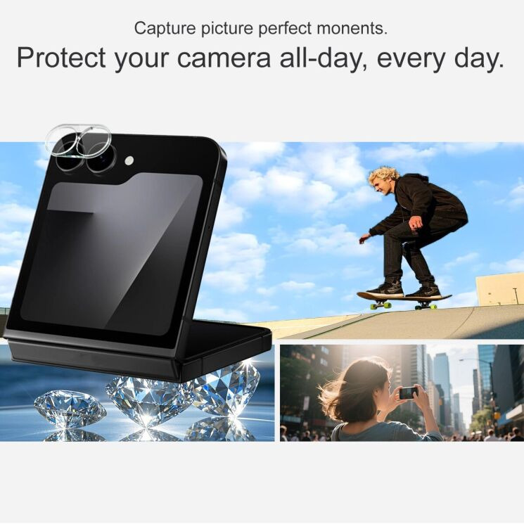 Захисне скло на камеру IMAK Integrated Lens Protector для Samsung Galaxy Flip 7 FE: фото 5 з 7