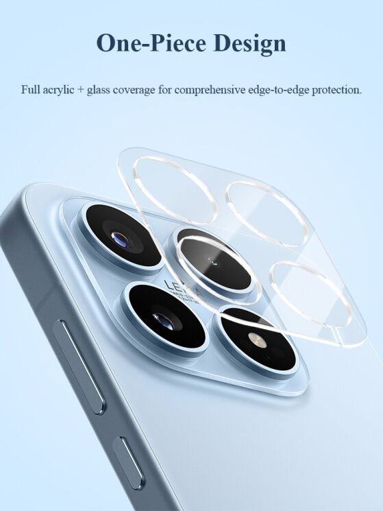 Защитное стекло на камеру LEREACH Camera Lens Protector для Xiaomi 17 - Transparent: фото 3 из 9