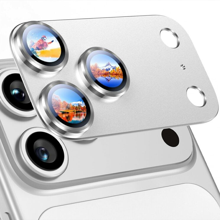 Захисне скло на камеру RURIHAI High Lens Protector для iPhone 18 Pro Max - Silver (423885S) Захисне скло на камеру RURIHAI High Lens Protector для iPhone 18 Pro Max - Silver: фото 1 з 6