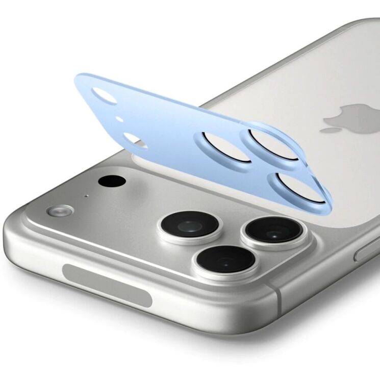 Захисне скло на камеру Spigen Optik Pro XL EZ Fit для iPhone 18 Pro Max (AGL12041) - Light Blue (440335TT) Захисне скло на камеру Spigen Optik Pro XL EZ Fit для iPhone 18 Pro Max (AGL12041) - Light Blue: фото 3 з 11