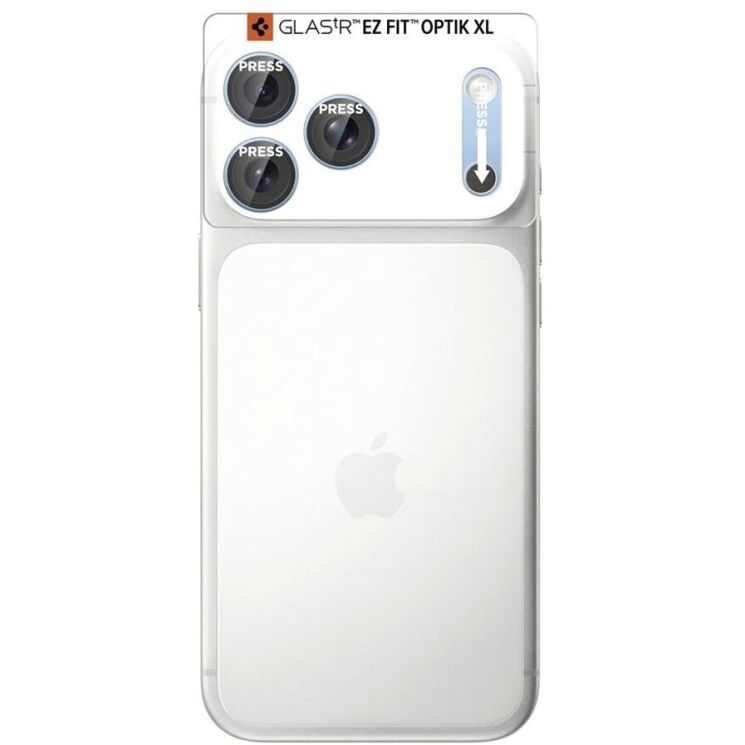 Захисне скло на камеру Spigen Optik Pro XL EZ Fit для iPhone 18 Pro Max (AGL12041) - Light Blue (440335TT) Захисне скло на камеру Spigen Optik Pro XL EZ Fit для iPhone 18 Pro Max (AGL12041) - Light Blue: фото 4 з 11