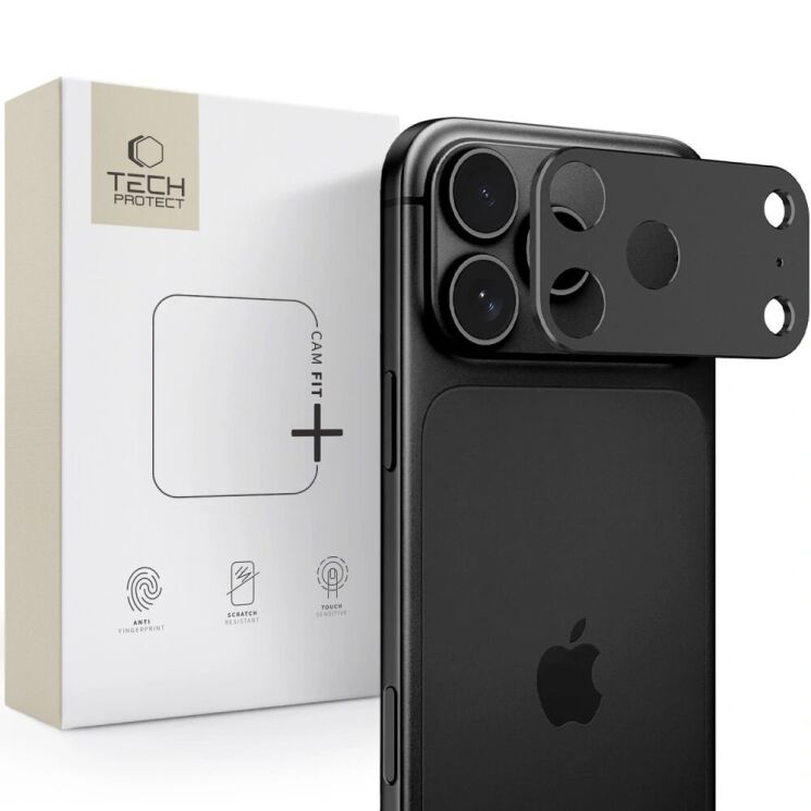 Защитная рамка на камеру Tech-Protect Camalloy Fit+ для iPhone 18 Pro Max (5906302324996) - Black: фото 4 из 9