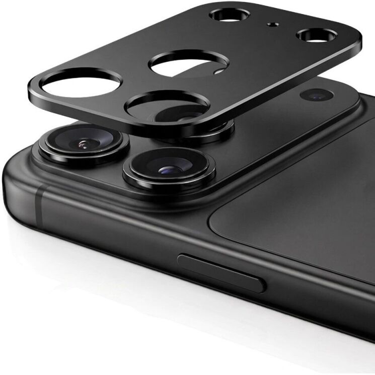 Защитная рамка на камеру Tech-Protect Camalloy Fit+ для iPhone 18 Pro Max (5906302324996) - Black: фото 2 из 9