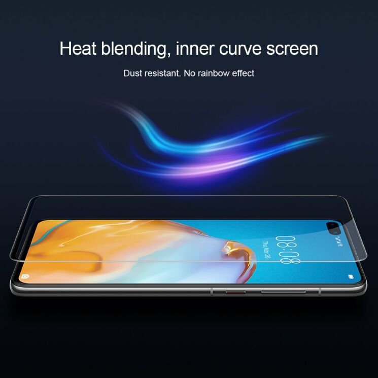 Защитное стекло NILLKIN XD CP+ MAX для Huawei P40 - Black: фото 10 из 14