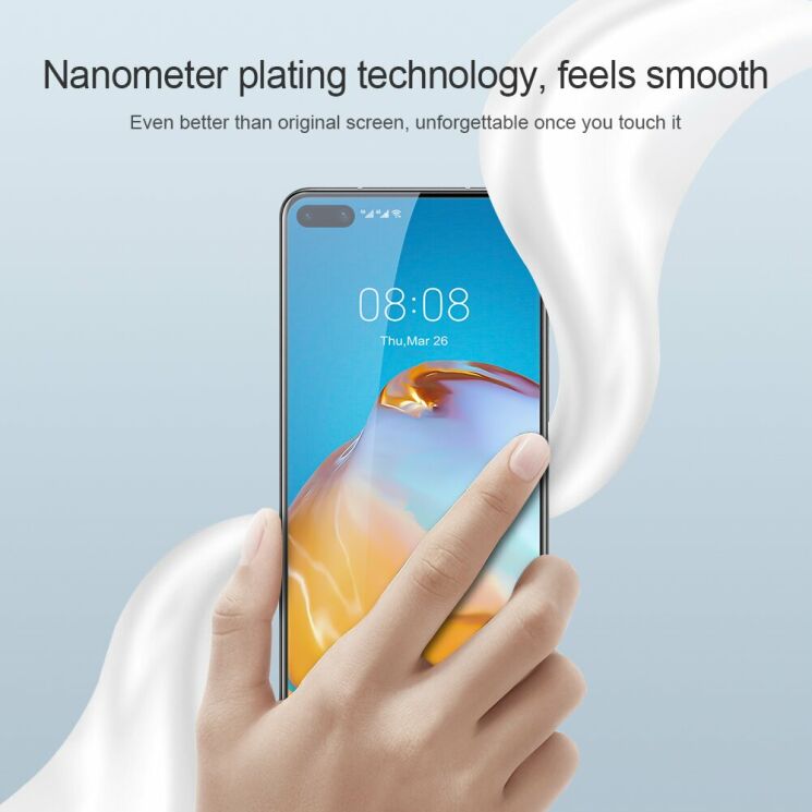 Защитное стекло NILLKIN XD CP+ MAX для Huawei P40 - Black: фото 7 из 14