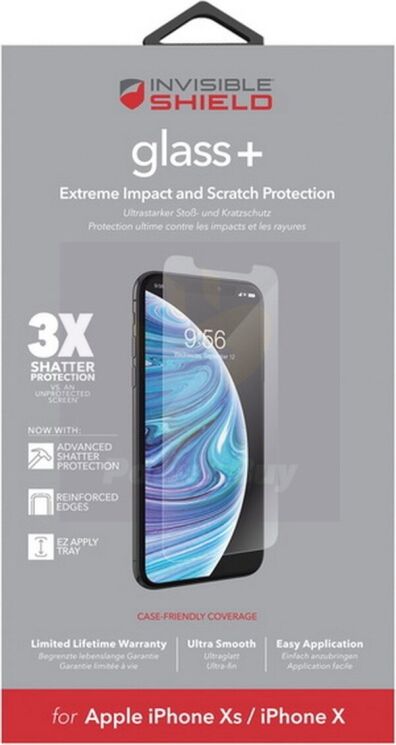 Защитное стекло ZAGG InvisibleShield для Apple iPhone X / iPhone XS / iPhone 11 Pro: фото 4 из 4