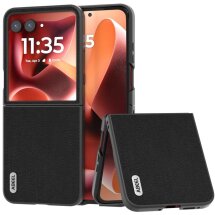 Защитный чехол ABEEL Texture Case для Motorola Razr 60 Ultra - Black: фото 1 из 6