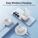Захисний чохол AHASTYLE Crystal Split для Samsung Galaxy Buds 4 / Buds 4 Pro - Transparent Grey (407427H). Фото 6 з 8